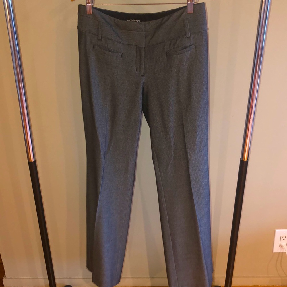 Express Gray Pinstripe Dress Pants